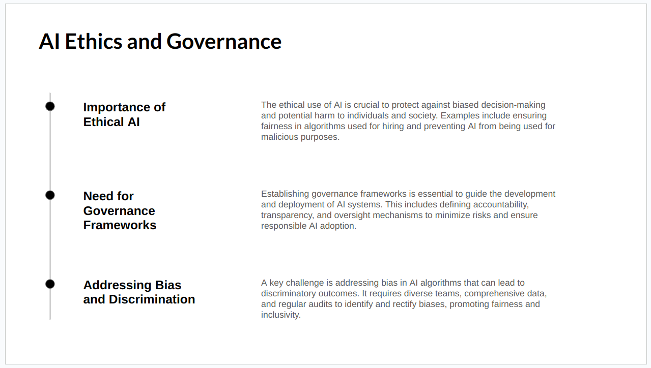 Three Column Slide with AI