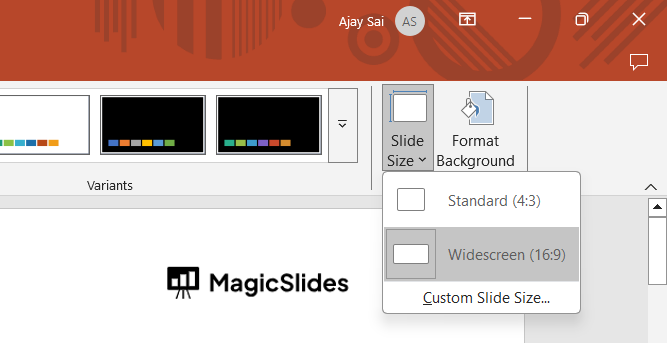 How to Adjust Slide size in PowerPoint