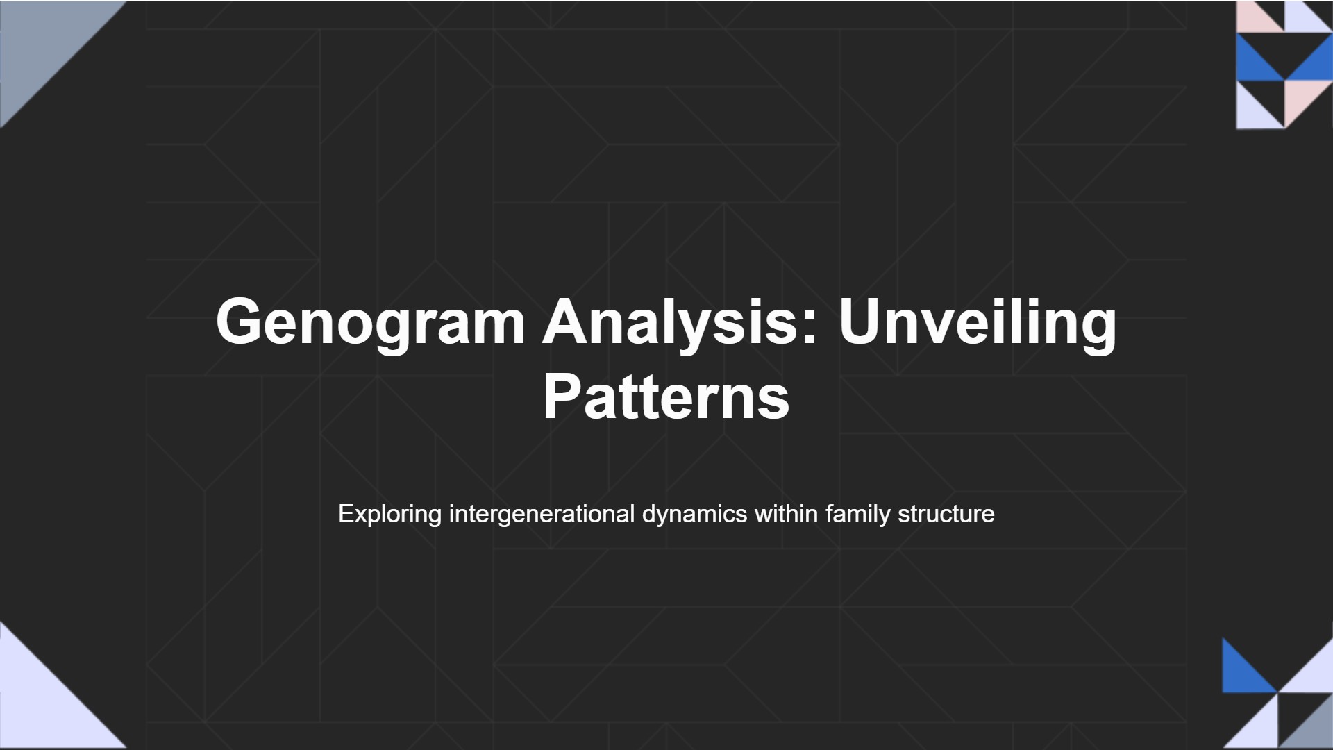 Genogram Analysis: Unveiling Patterns